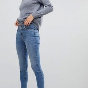 Like new asos light blue skinny jeans